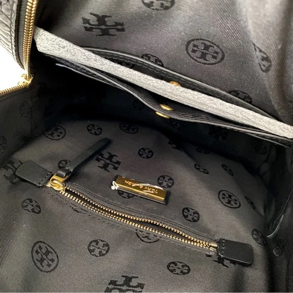 Tory Burch Croc-embossed Backpack - Picture 3 of 3